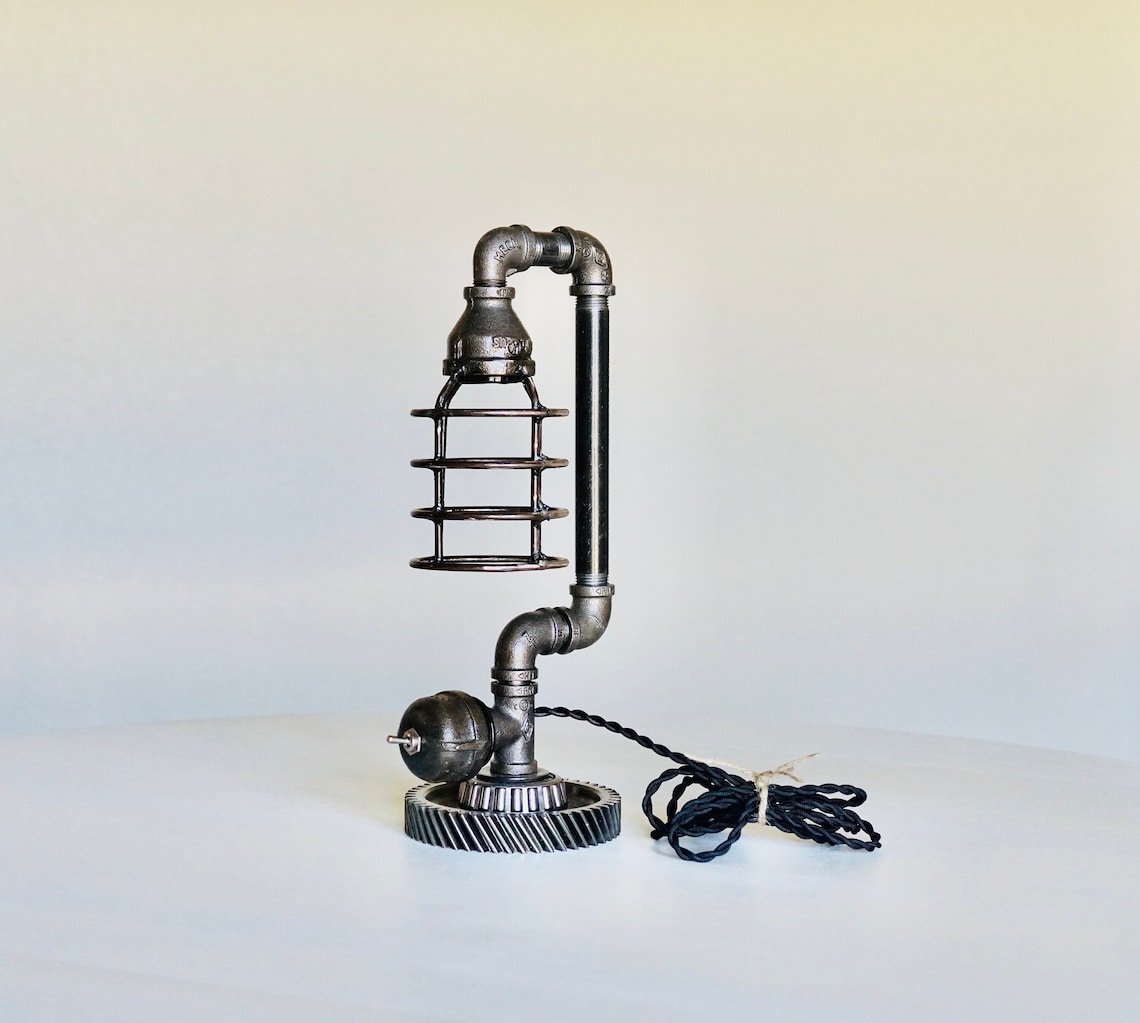Savage Steampunk Lamp Rustic Handmade Home Decor