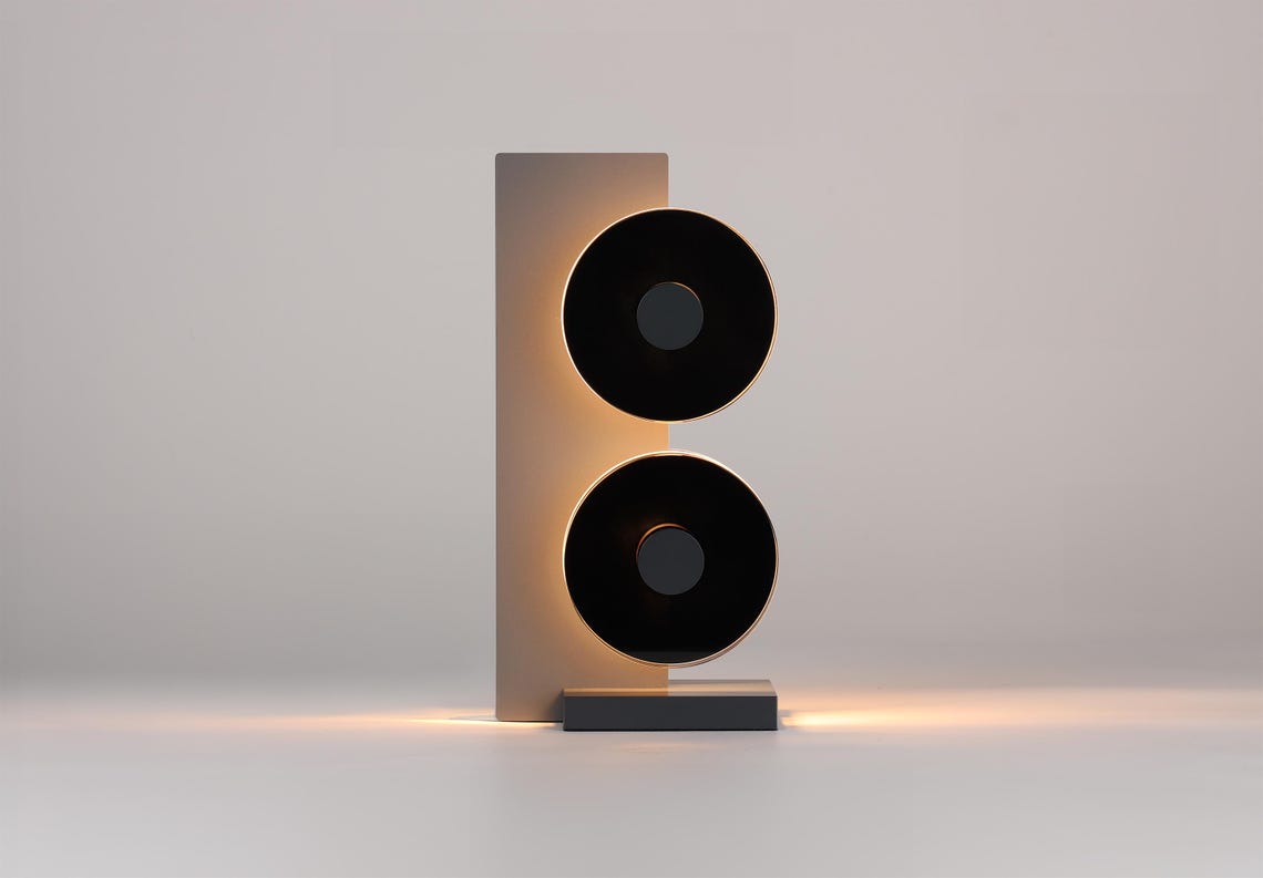 Modern LED Table Lamp: Minimalist Warm Light Desk Accent