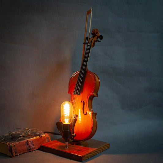 Vintage Style  Lamp with Detachable Children's Violin
