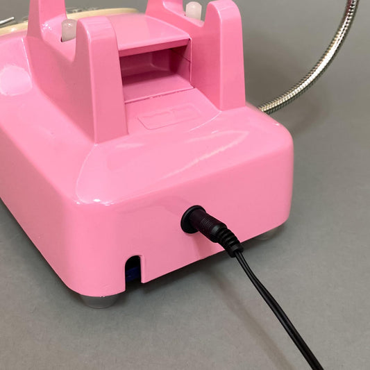 Upcycled Rotary Phone Lamp, Vintage Pink Desk Light, Retro Home & Office Decor, Mid Century Lighting