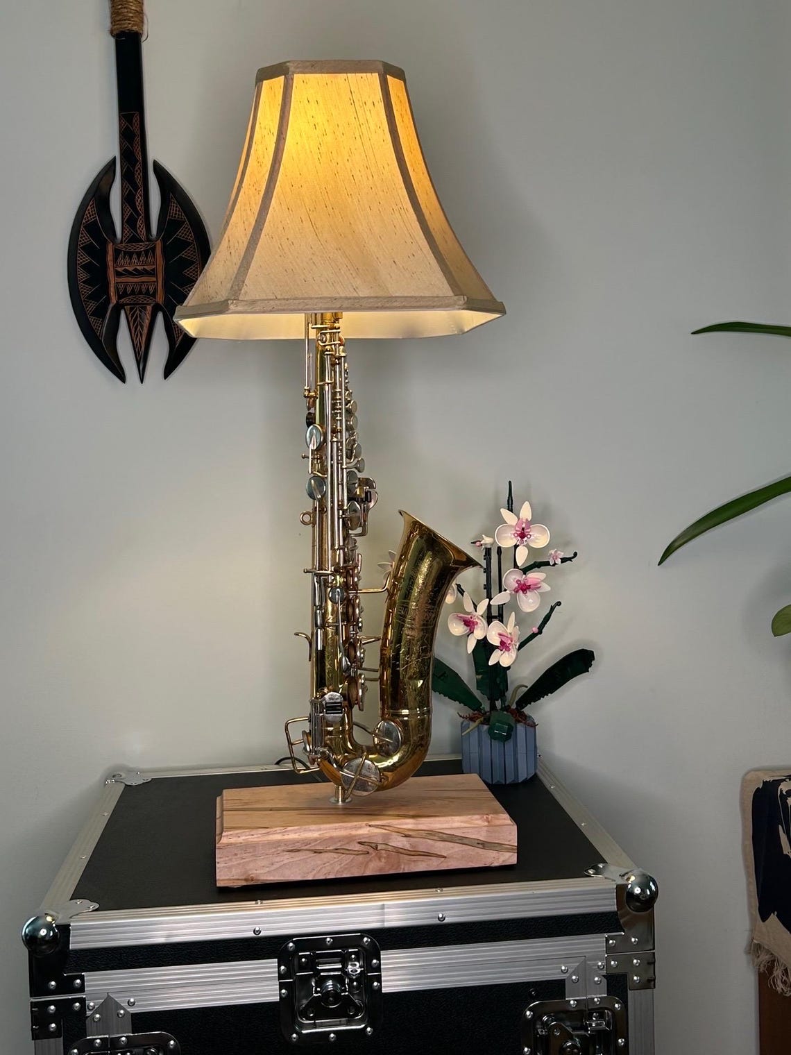 🎷Vintage Alto Saxophone Lamp, Saxaphone Upcycled Handmade Lamp