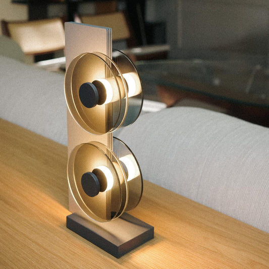 Modern LED Table Lamp: Minimalist Warm Light Desk Accent