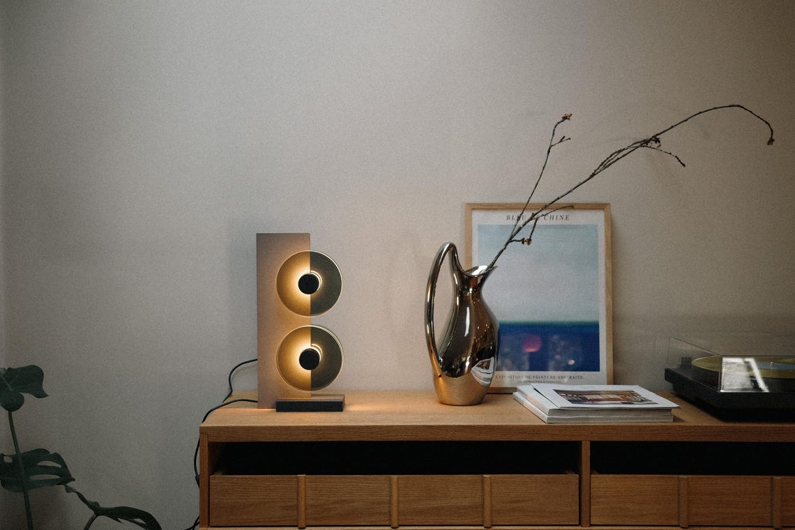 Modern LED Table Lamp: Minimalist Warm Light Desk Accent