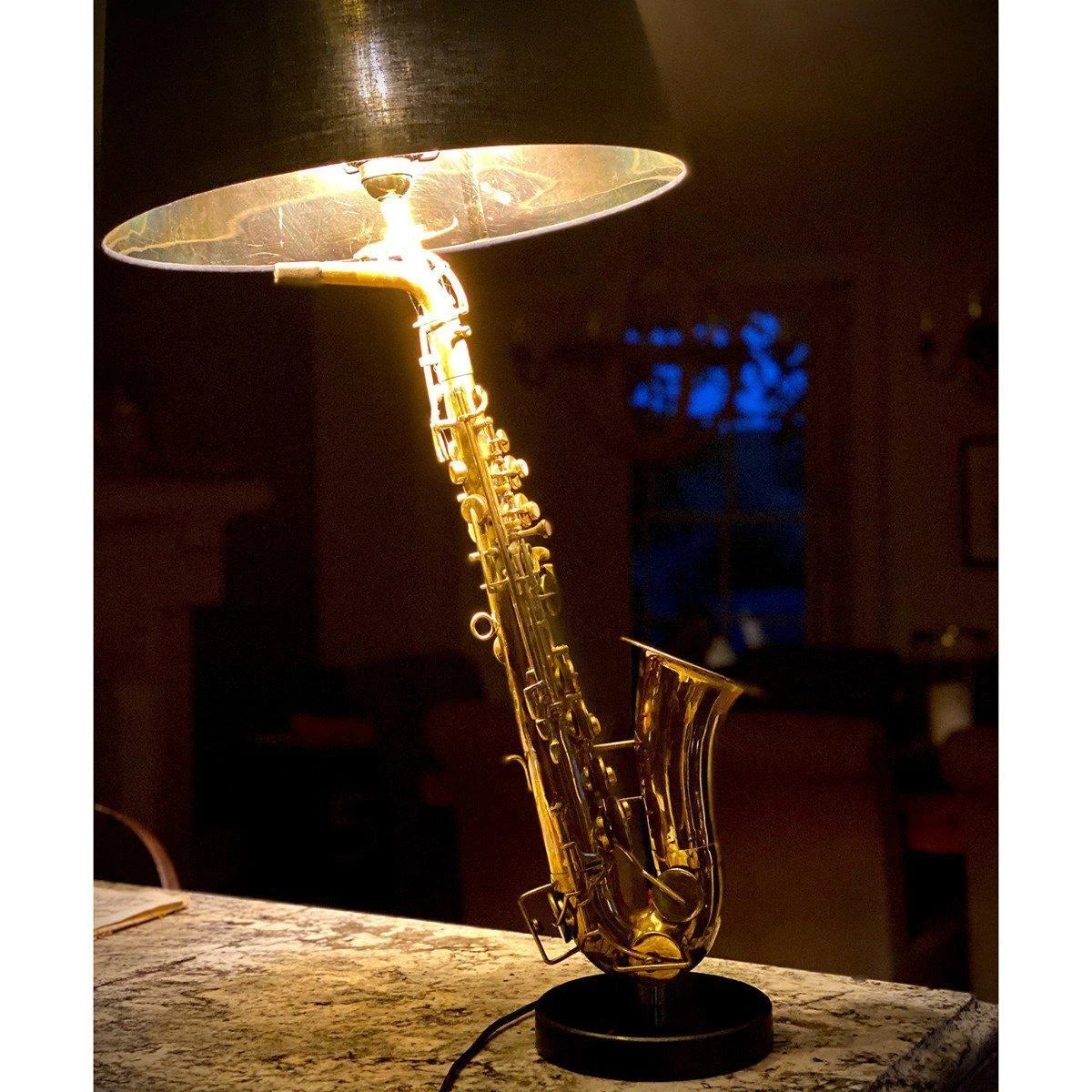 🎷Vintage Alto Saxophone Lamp, Saxaphone Upcycled Handmade Lamp